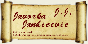 Javorka Jankićević vizit kartica